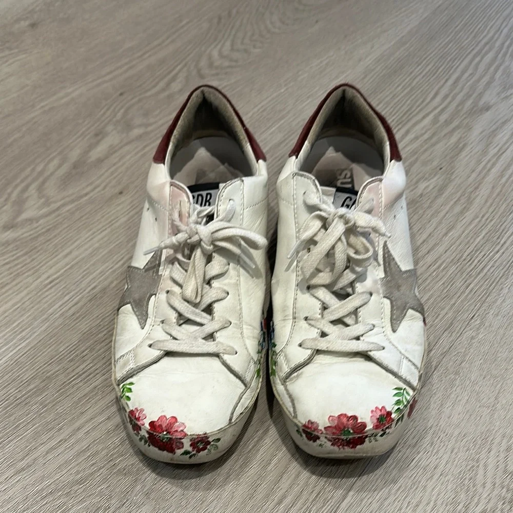 Golden Goose Floral Superstar Sneakers - Picture 2 of 8